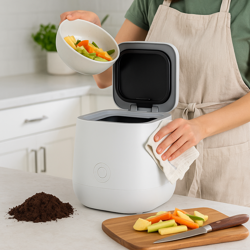 De opkomst van slimme keukencomposters: waarom half Nederland straks zijn afval droogt